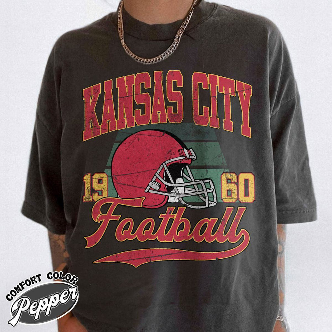 Unisex Kansas City football vintage t-shirt for men and women