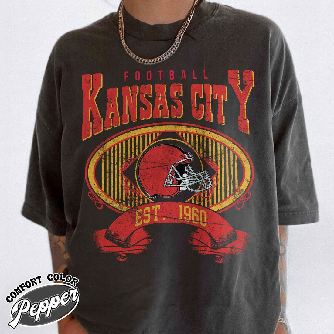 Unisex Kansas City football vintage t-shirt for men and women