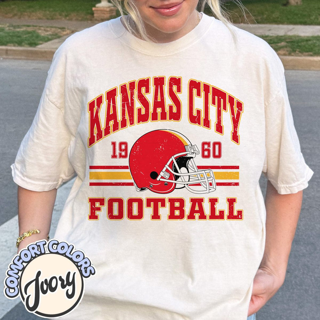 Unisex Kansas City football vintage t-shirt for men and women
