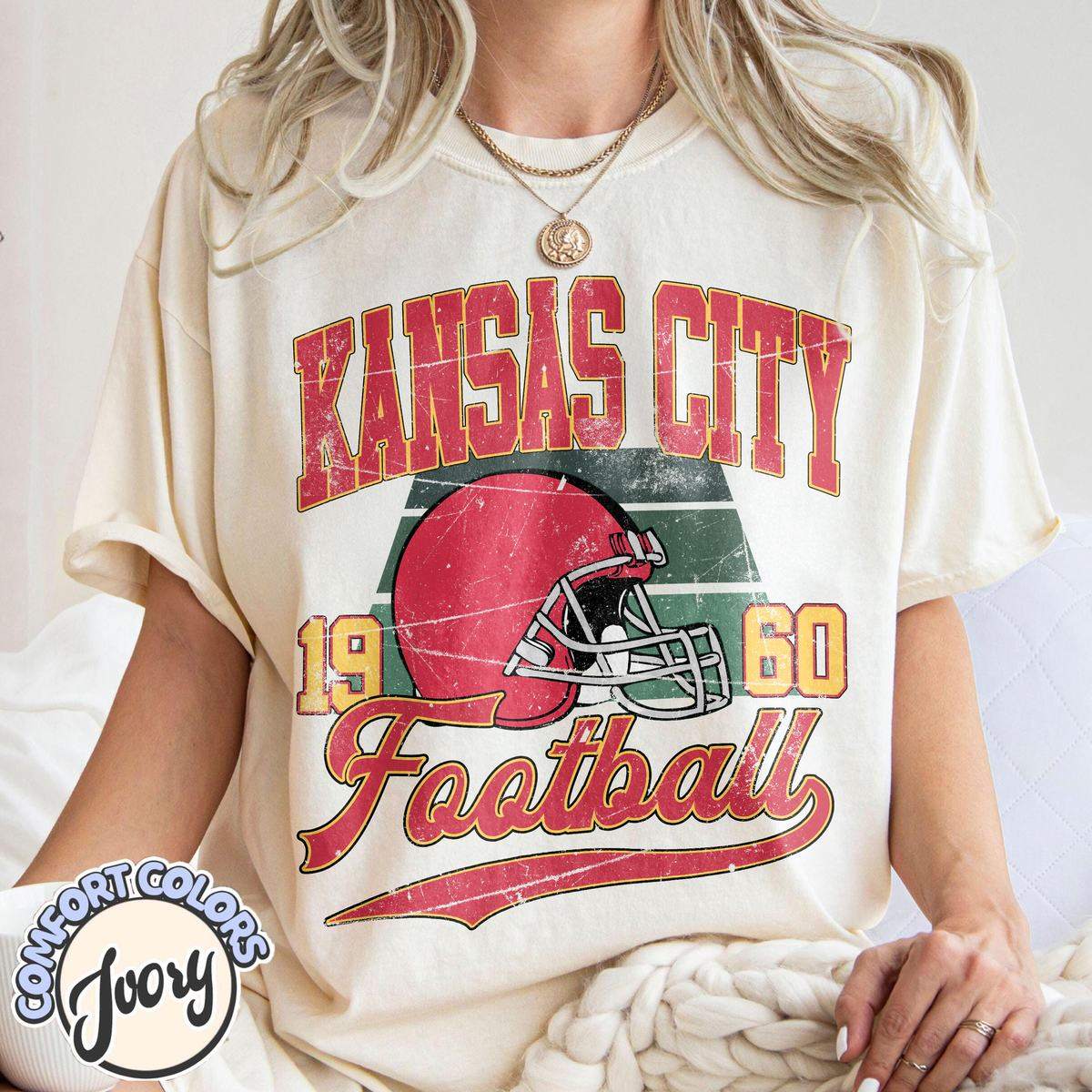 Unisex Kansas City football vintage t-shirt for men and women
