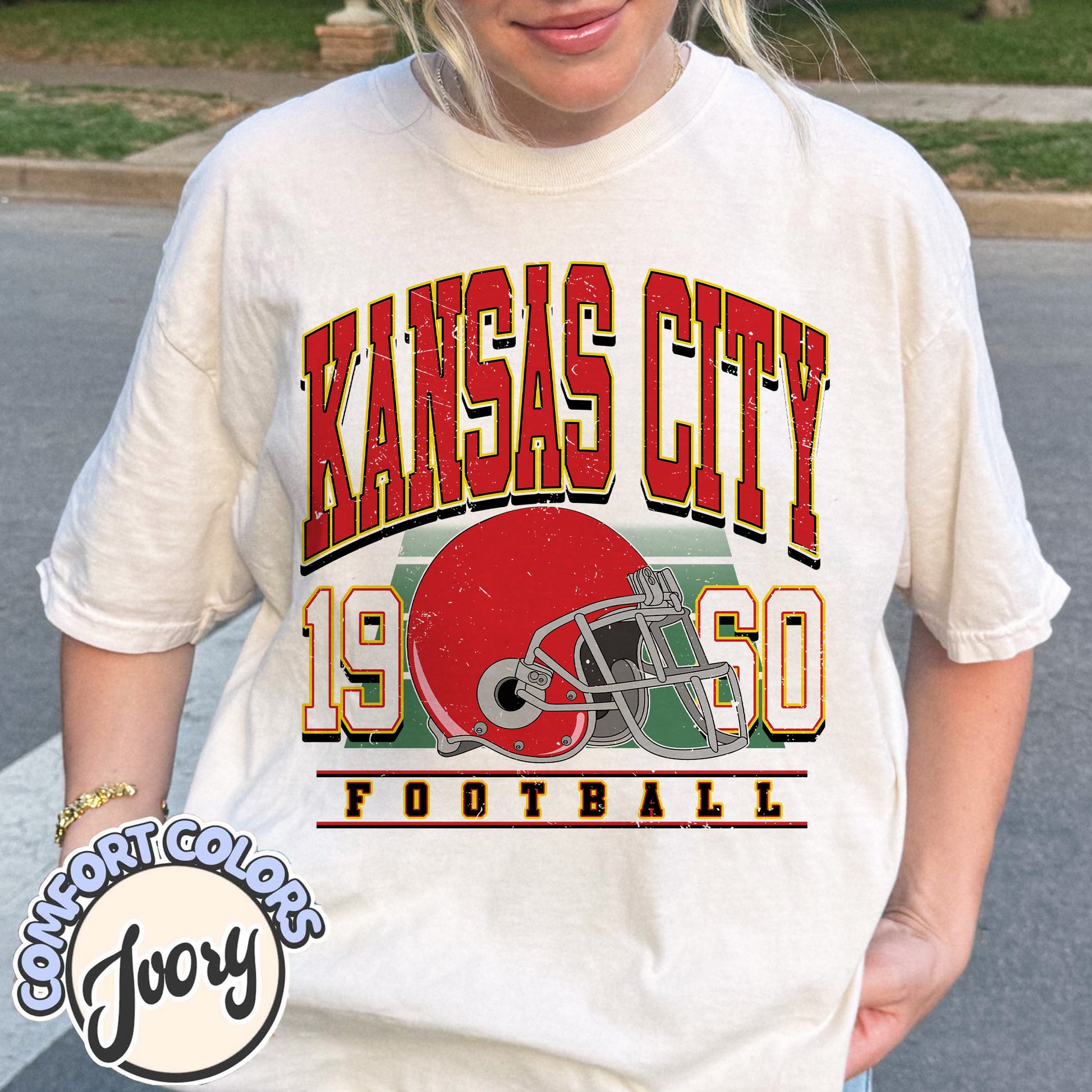 Unisex Kansas City football vintage t-shirt for men and women