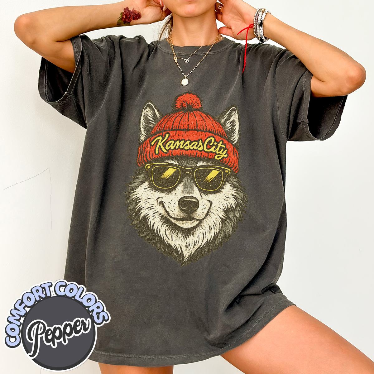 Unisex Kansas City football vintage t-shirt for men and women