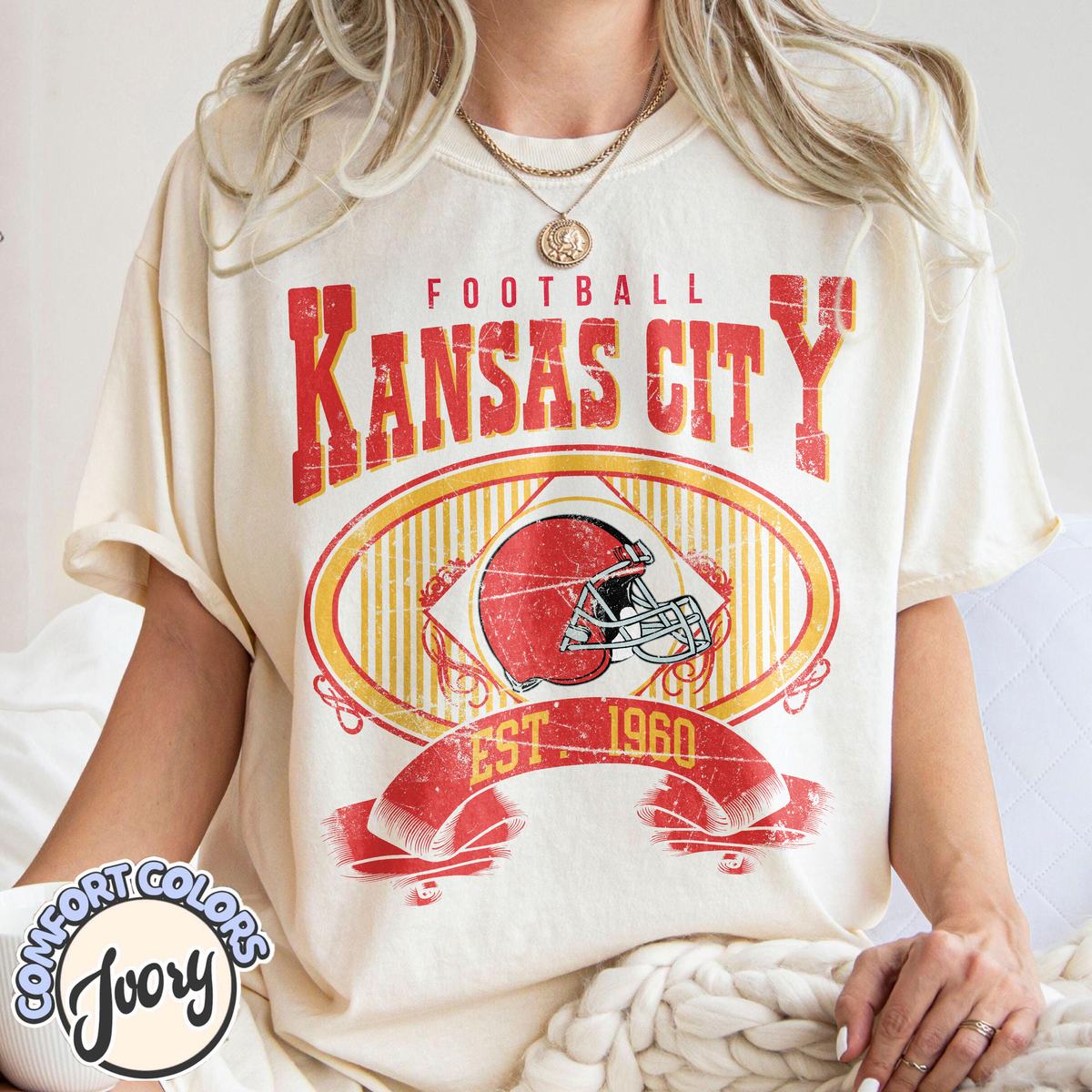 Unisex Kansas City football vintage t-shirt for men and women
