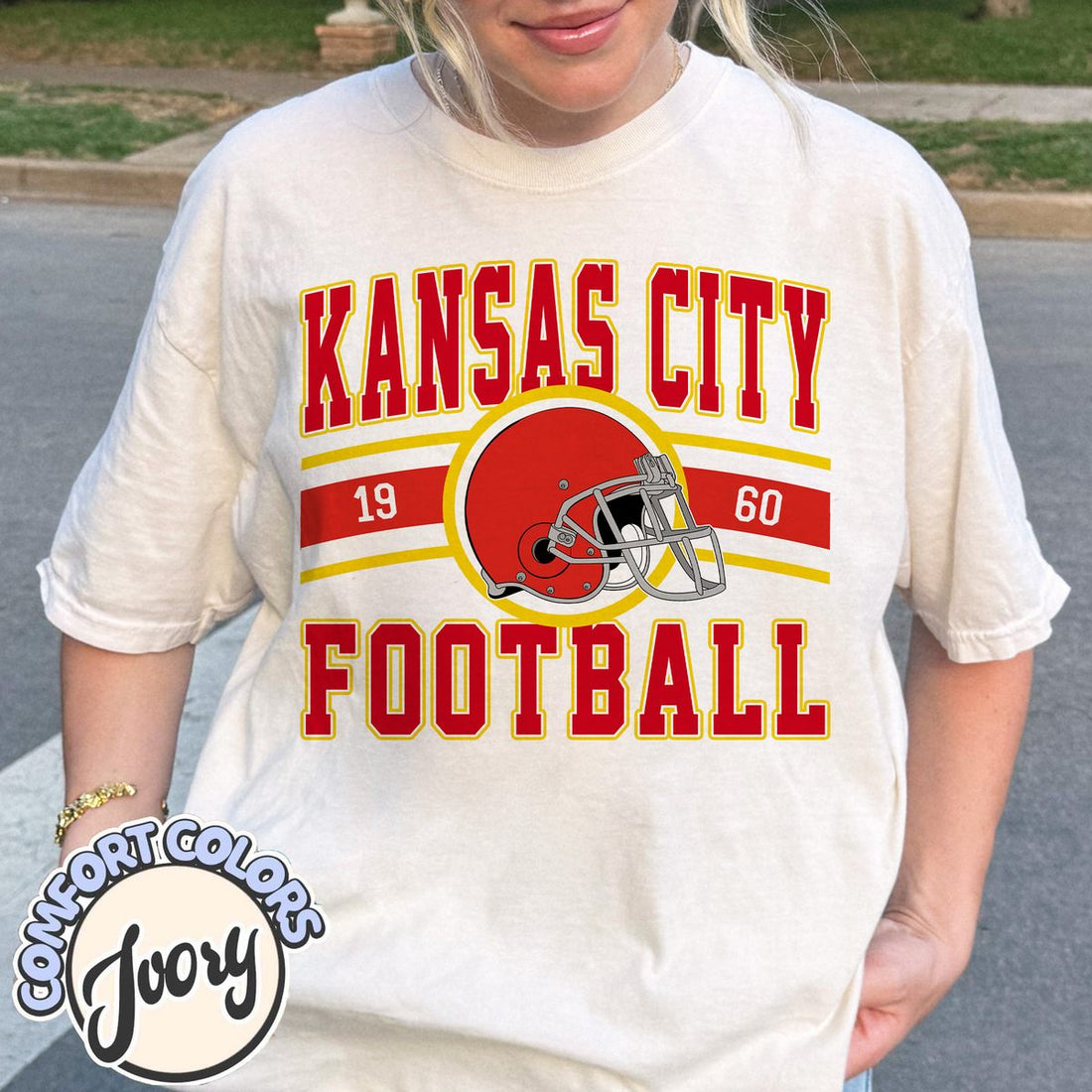 Unisex Kansas City football vintage t-shirt for men and women