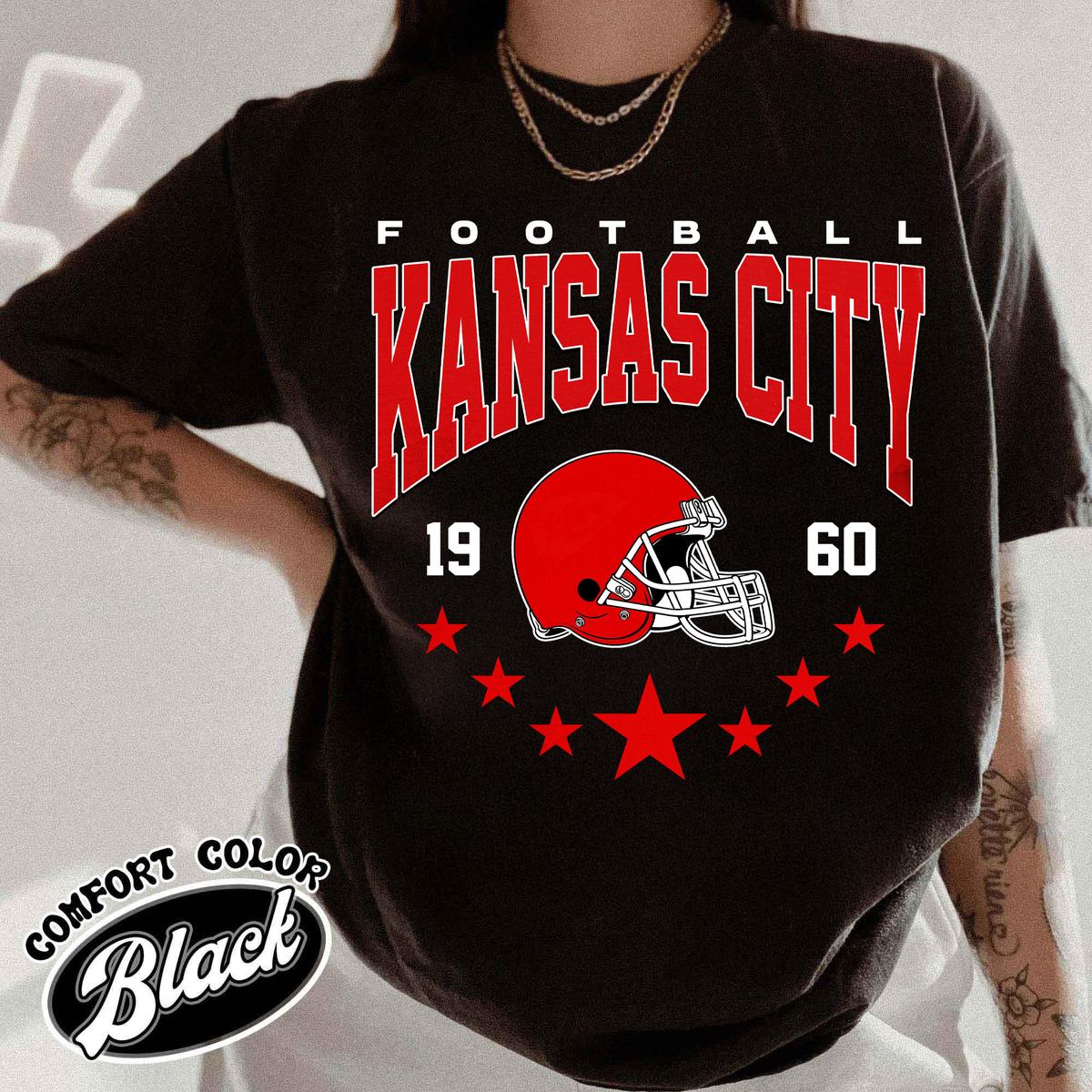 Unisex Kansas City football vintage t-shirt for men and women