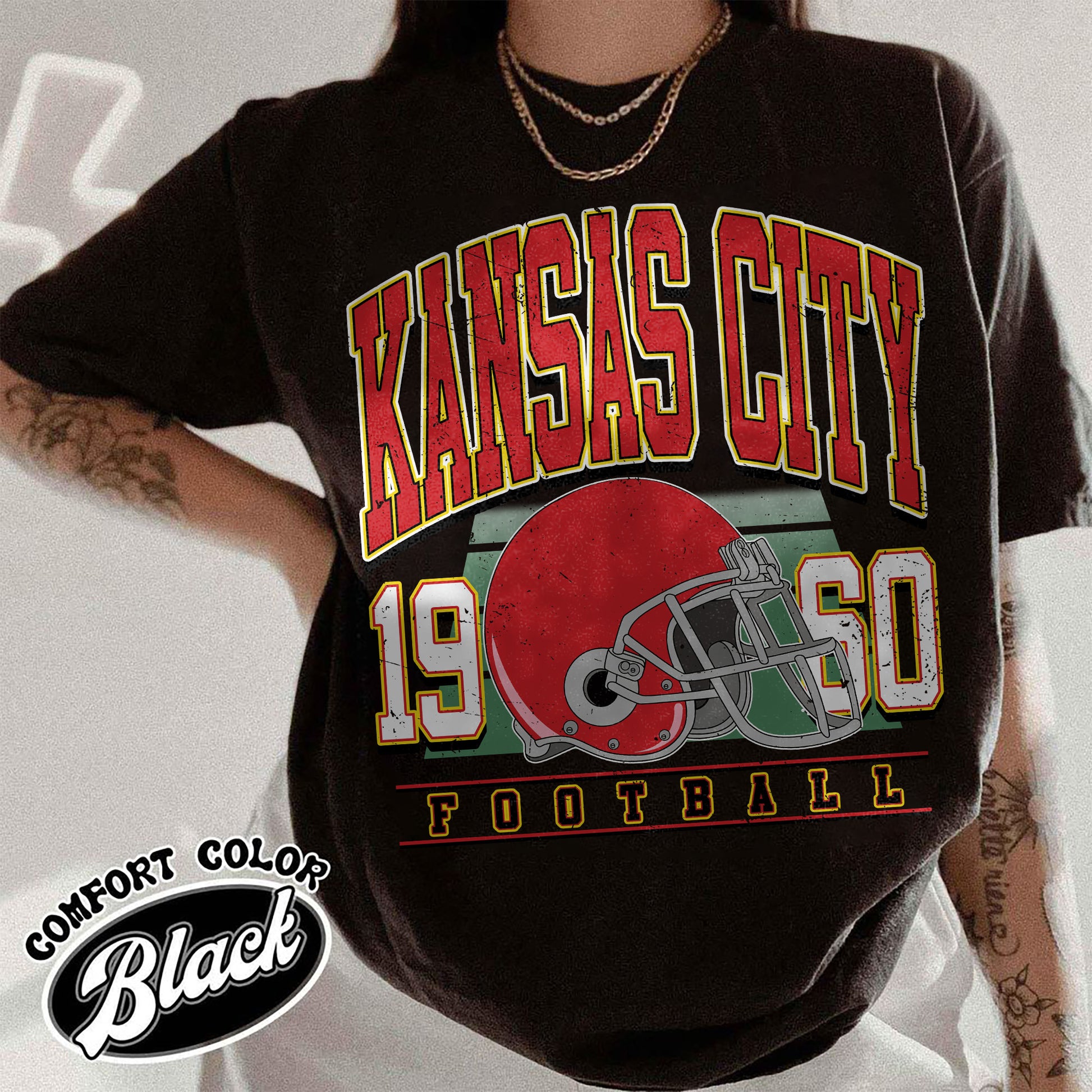 Unisex Kansas City football vintage t-shirt for men and women
