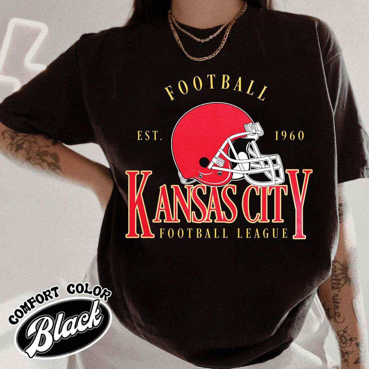 Unisex Kansas City football vintage t-shirt for men and women