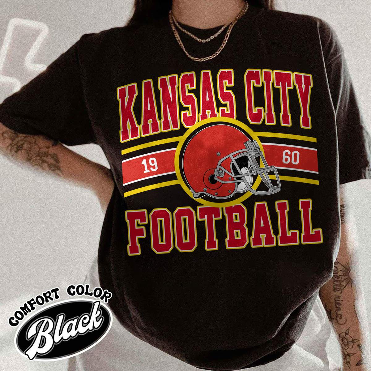 Unisex Kansas City football vintage t-shirt for men and women