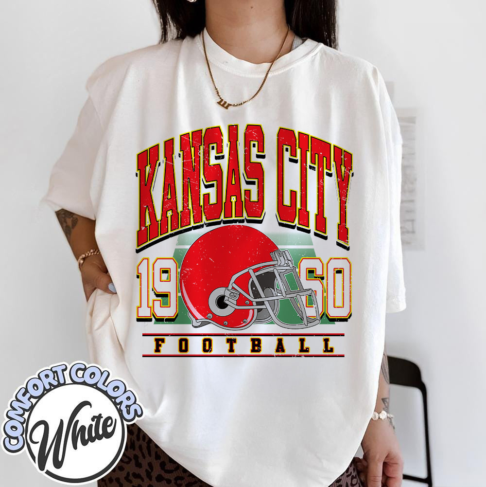 Unisex Kansas City football vintage t-shirt for men and women