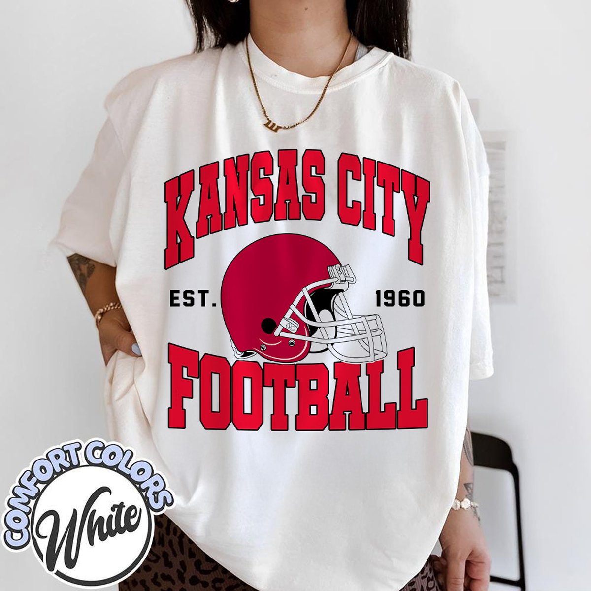 Unisex Kansas City football vintage t-shirt for men and women