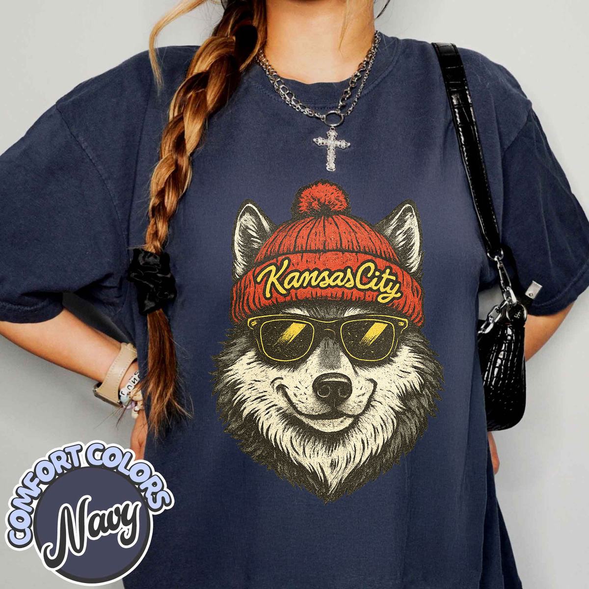 Unisex Kansas City football vintage t-shirt for men and women