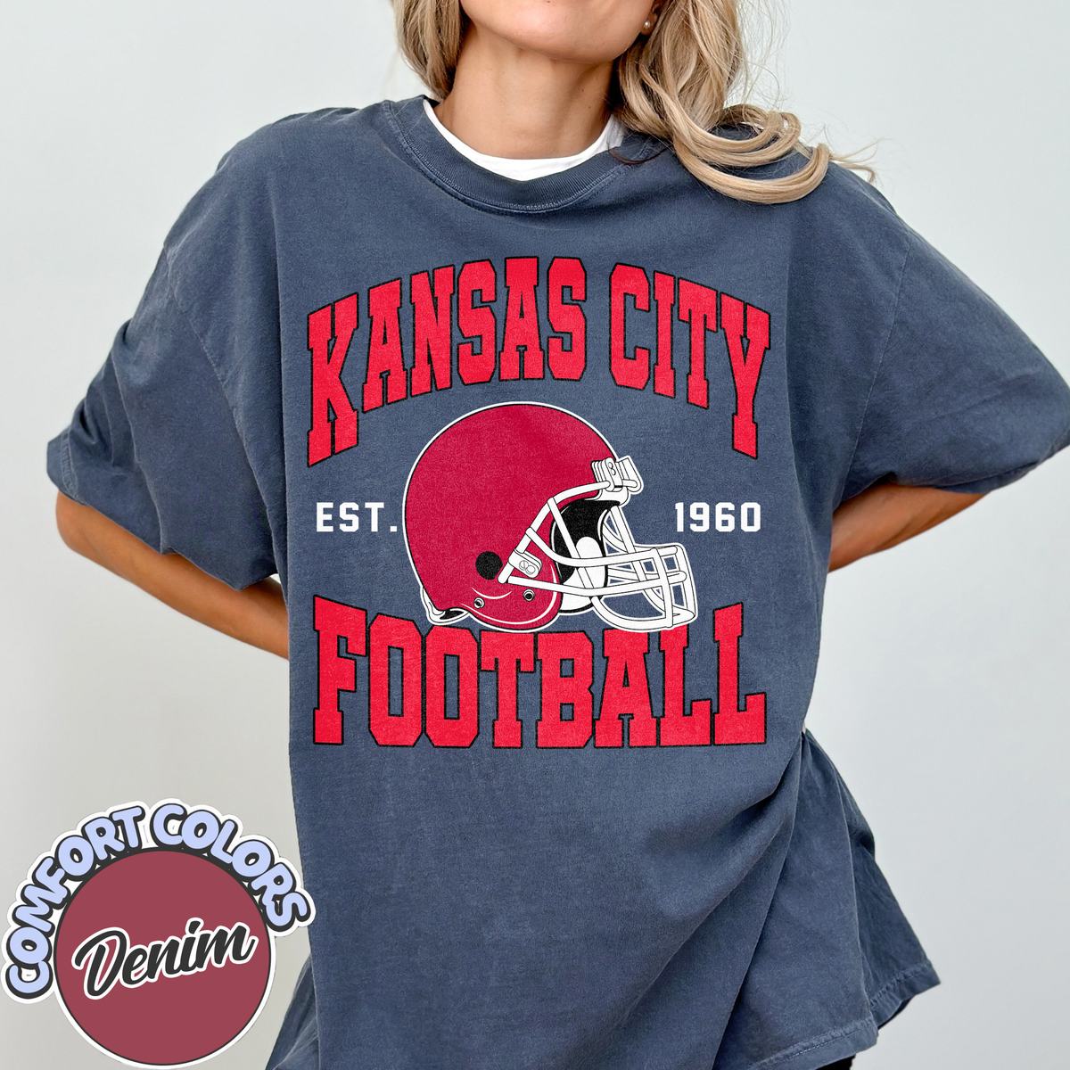Unisex Kansas City football vintage t-shirt for men and women