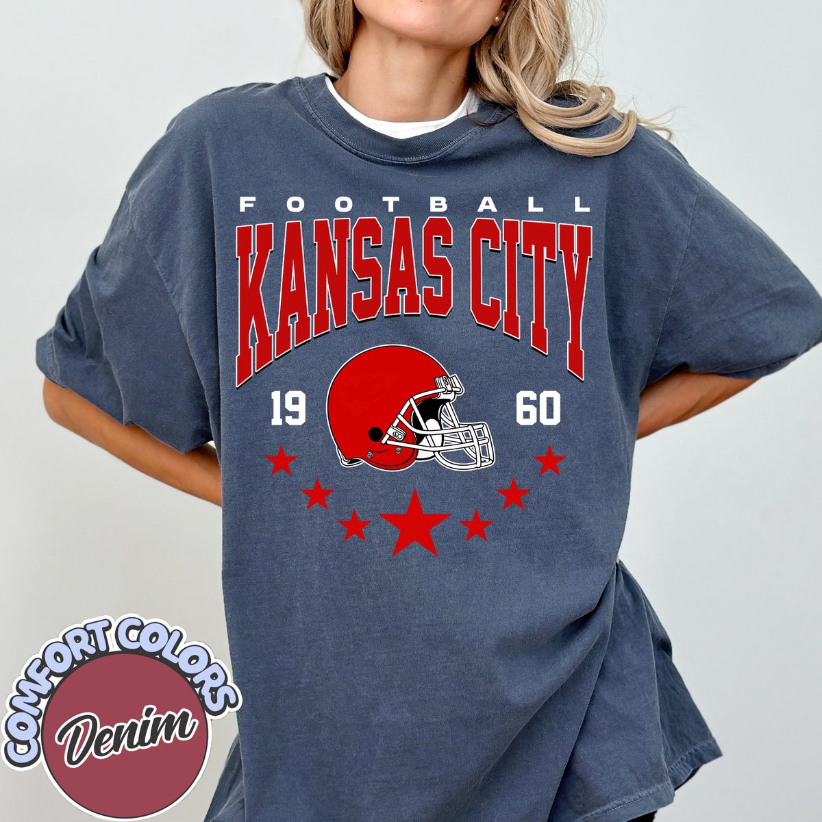 Unisex Kansas City football vintage t-shirt for men and women