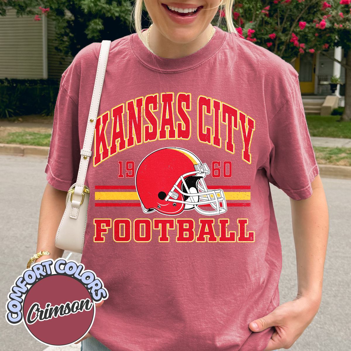 Unisex Kansas City football vintage t-shirt for men and women