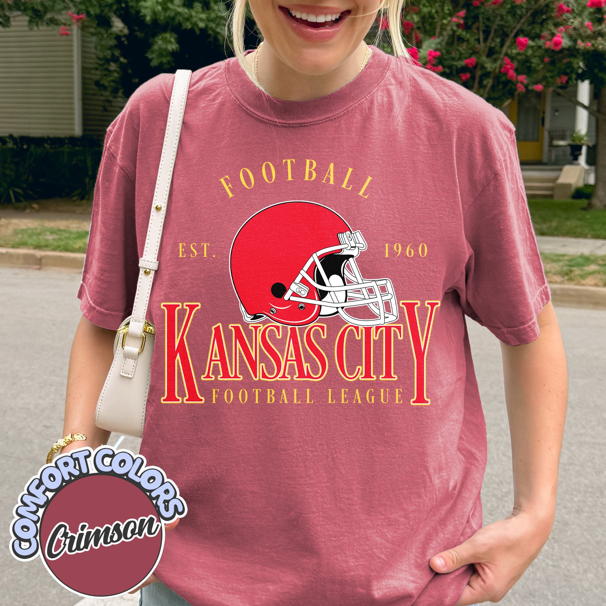Unisex Kansas City football vintage t-shirt for men and women
