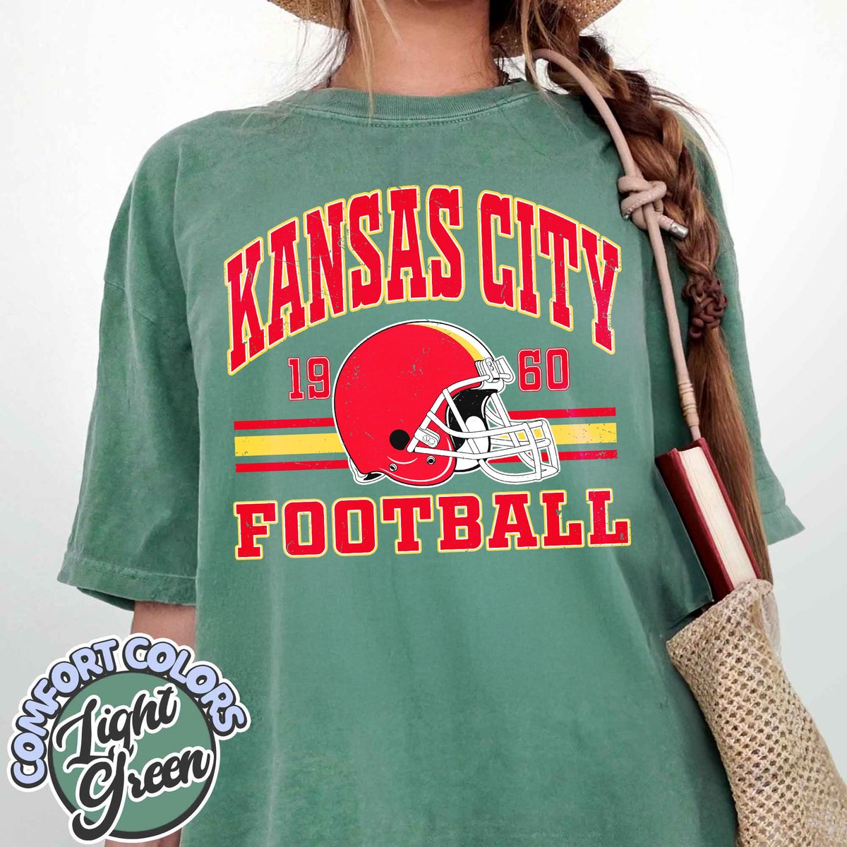 Unisex Kansas City football vintage t-shirt for men and women