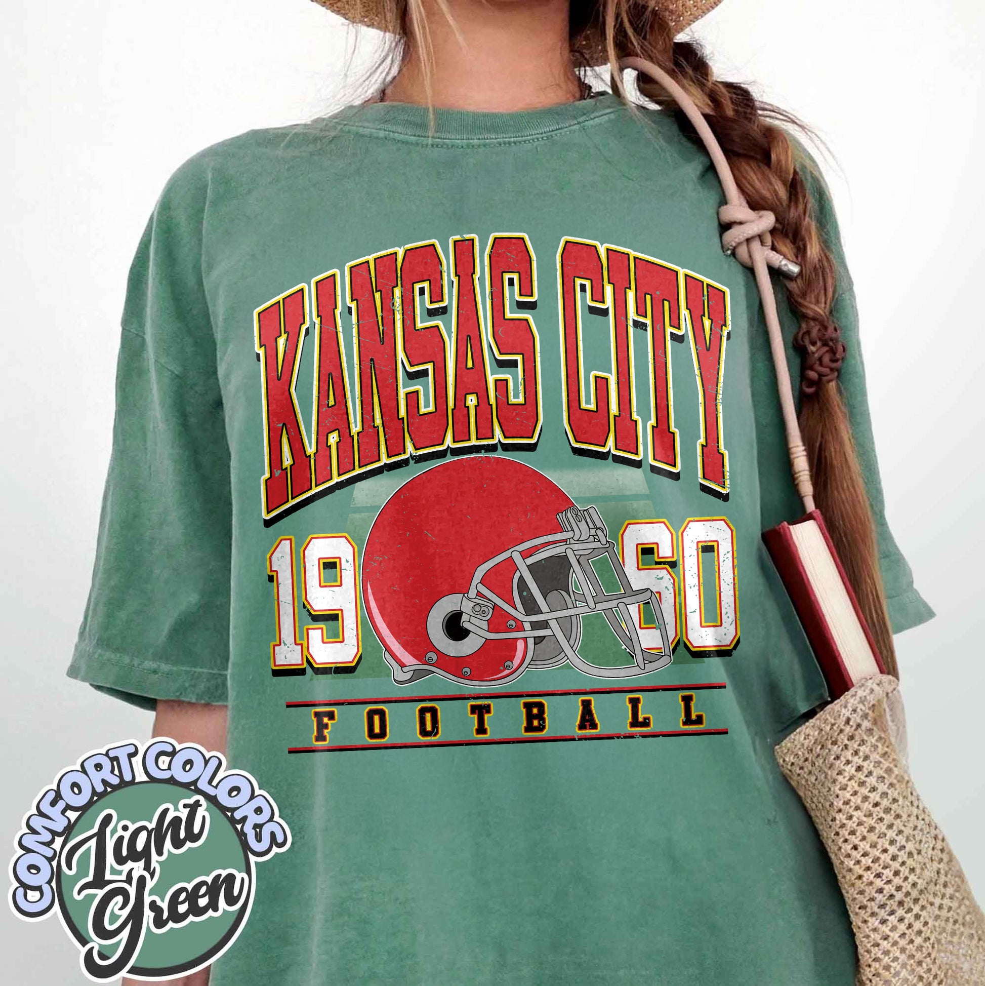 Unisex Kansas City football vintage t-shirt for men and women