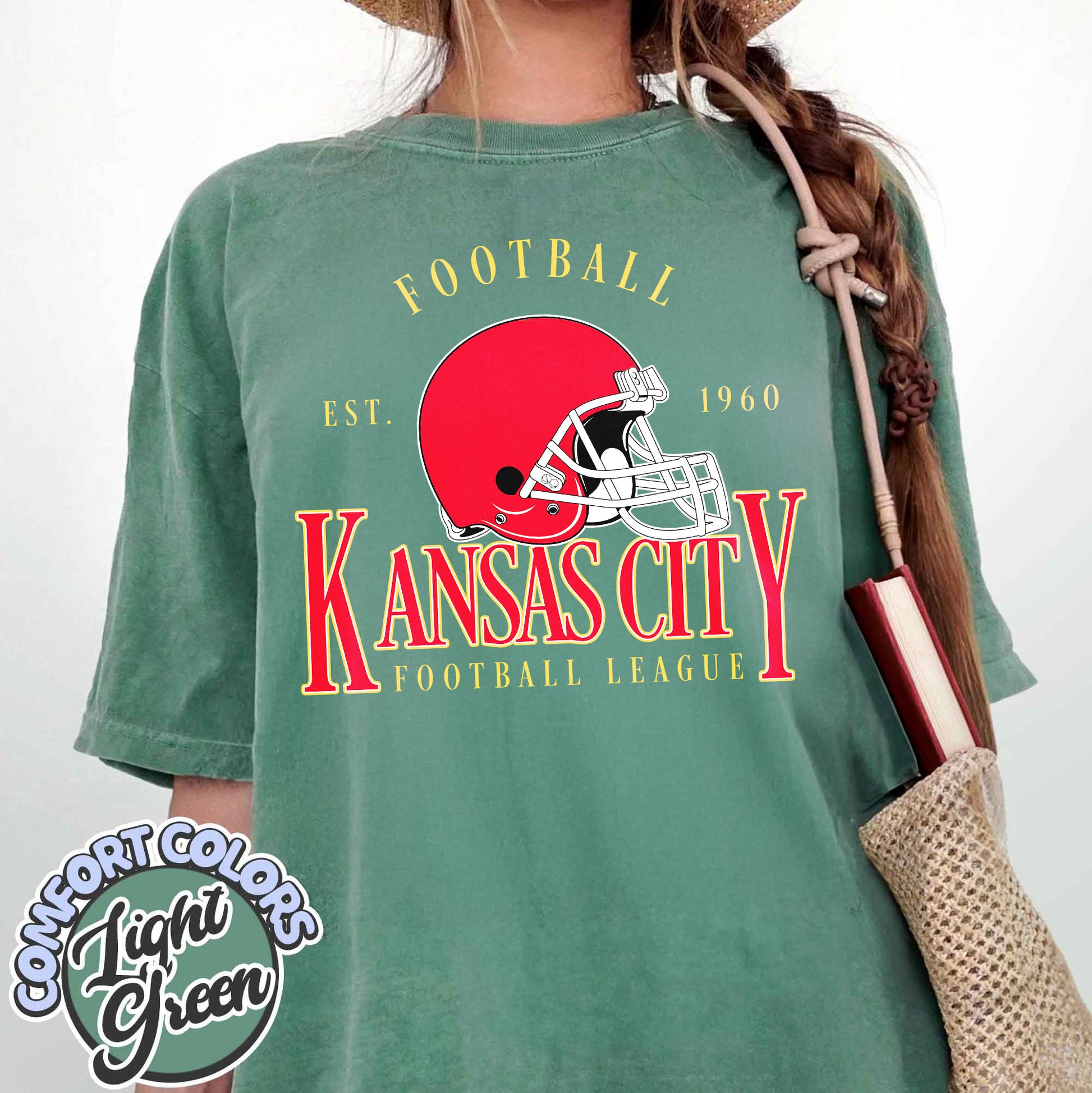 Unisex Kansas City football vintage t-shirt for men and women