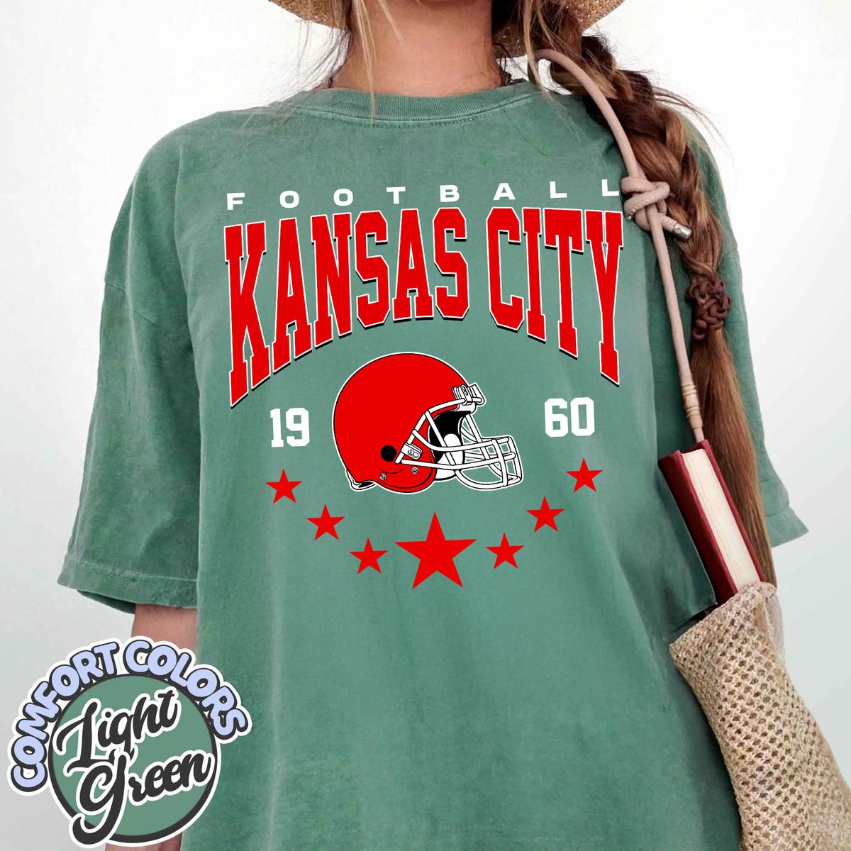 Unisex Kansas City football vintage t-shirt for men and women