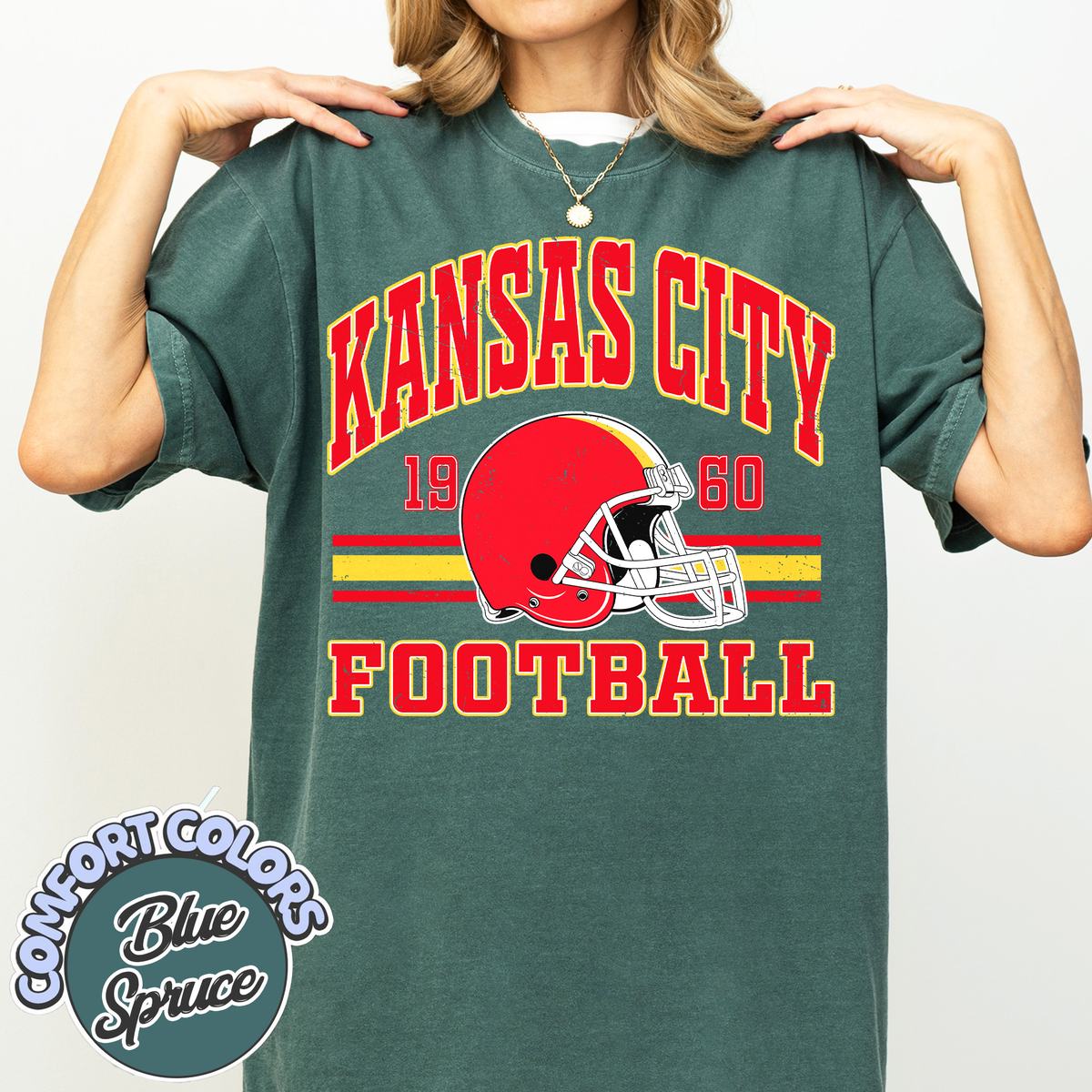 Unisex Kansas City football vintage t-shirt for men and women