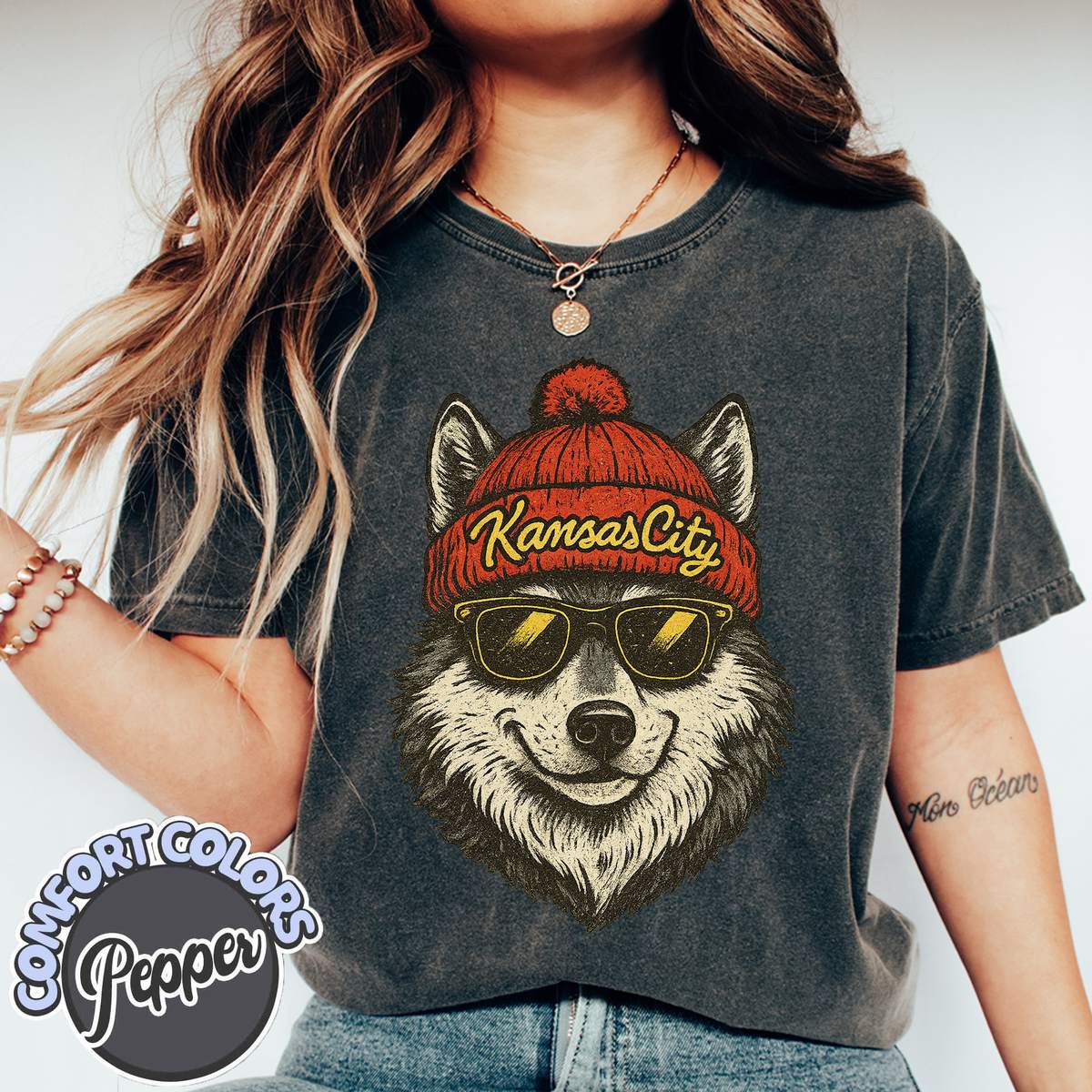 Unisex Kansas City football vintage t-shirt for men and women