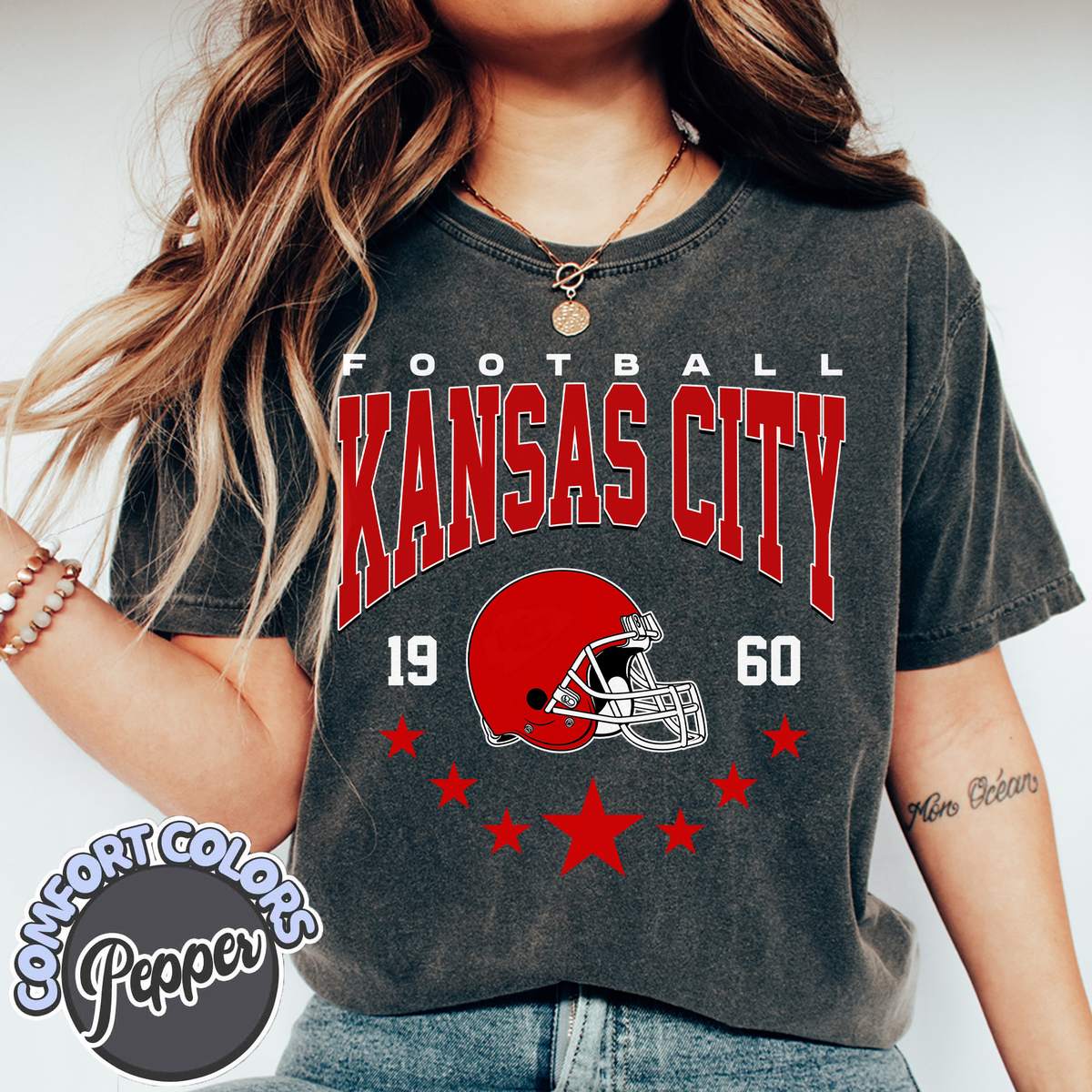 Unisex Kansas City football vintage t-shirt for men and women