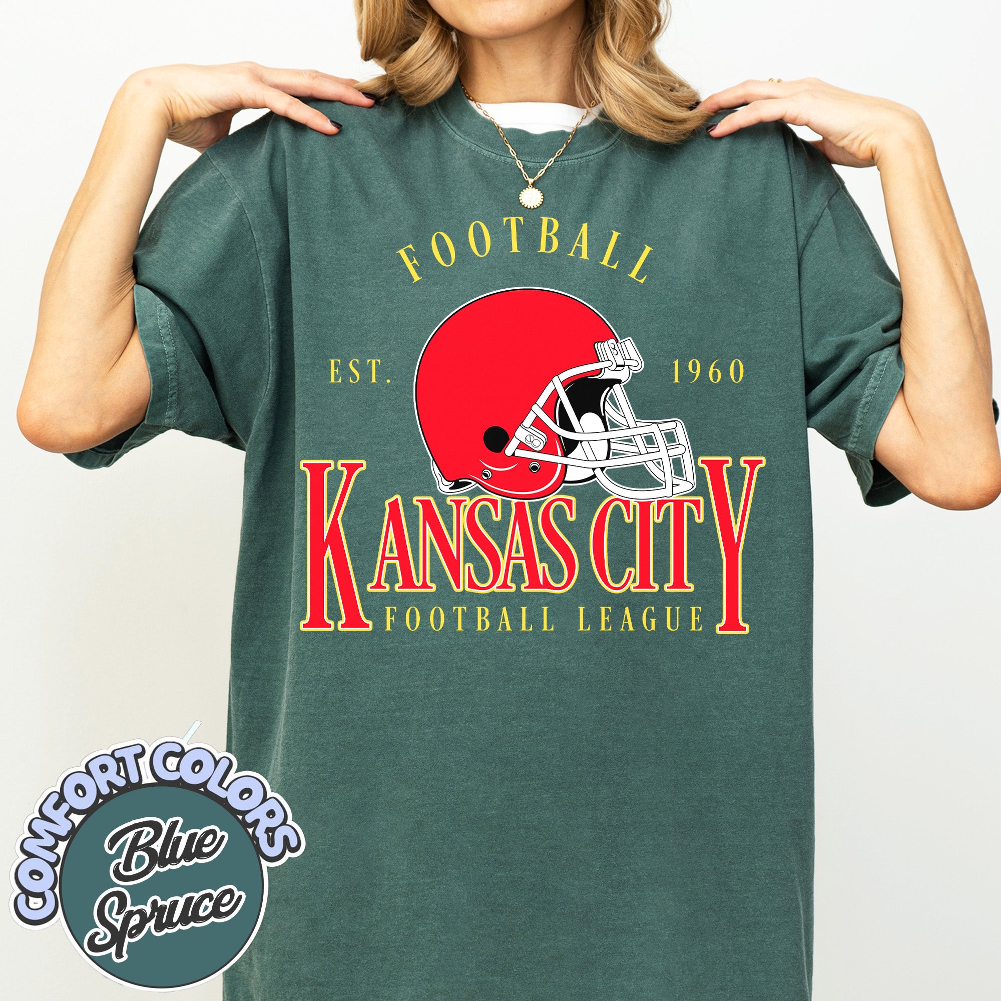 Unisex Kansas City football vintage t-shirt for men and women