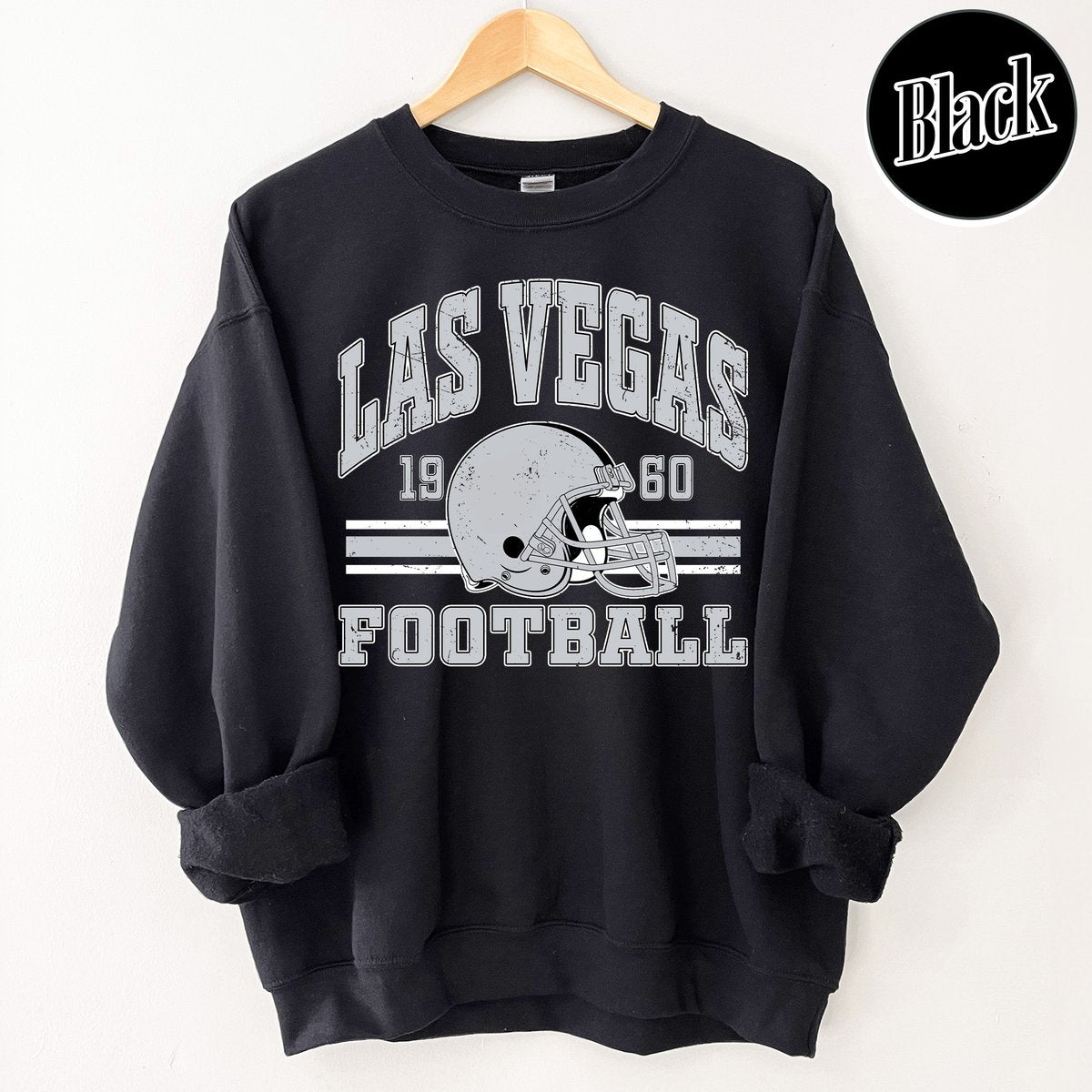 Unisex Las Vegas football vintage crewneck sweatshirt for men and women