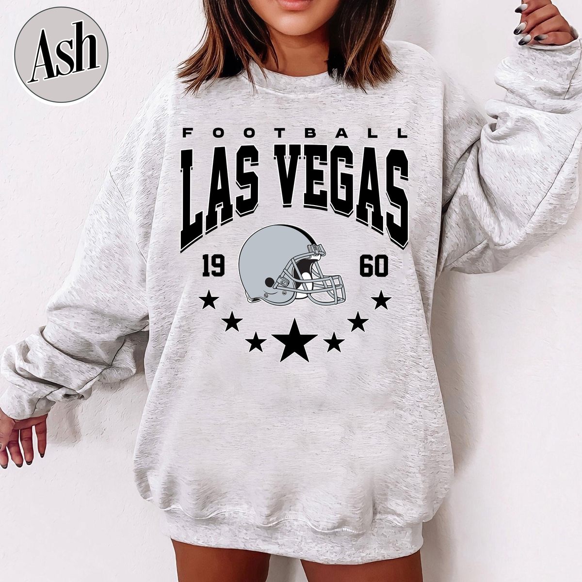 Unisex Las Vegas football vintage crewneck sweatshirt for men and women