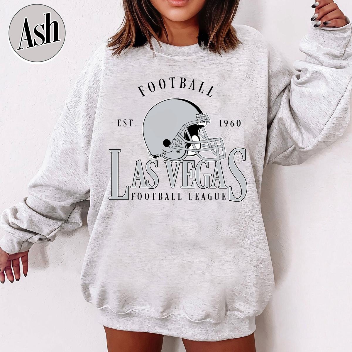 Unisex Las Vegas football vintage crewneck sweatshirt for men and women