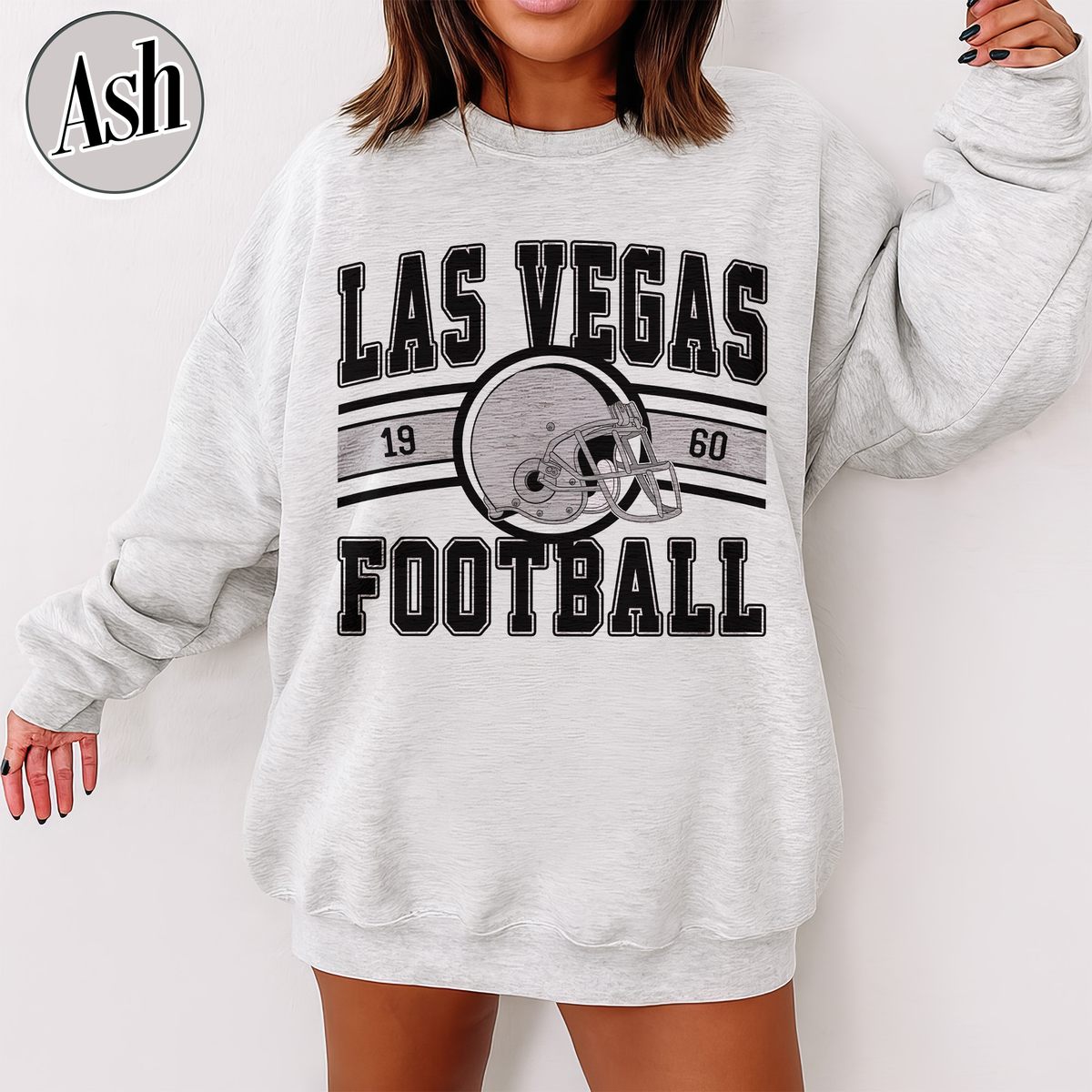 Unisex Las Vegas football vintage crewneck sweatshirt for men and women