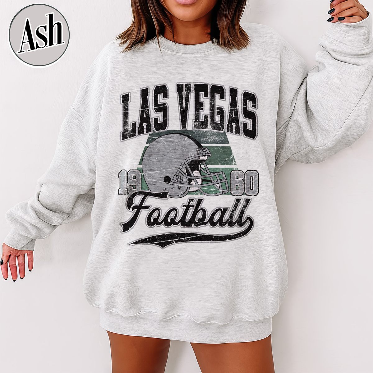 Unisex Las Vegas football vintage crewneck sweatshirt for men and women