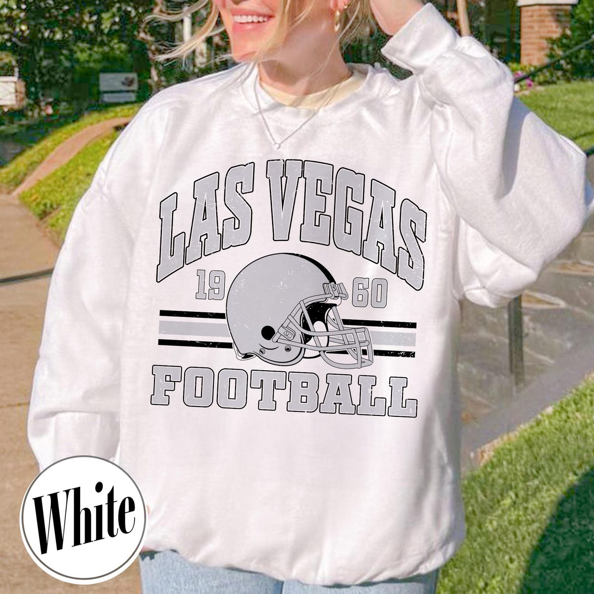 Unisex Las Vegas football vintage crewneck sweatshirt for men and women