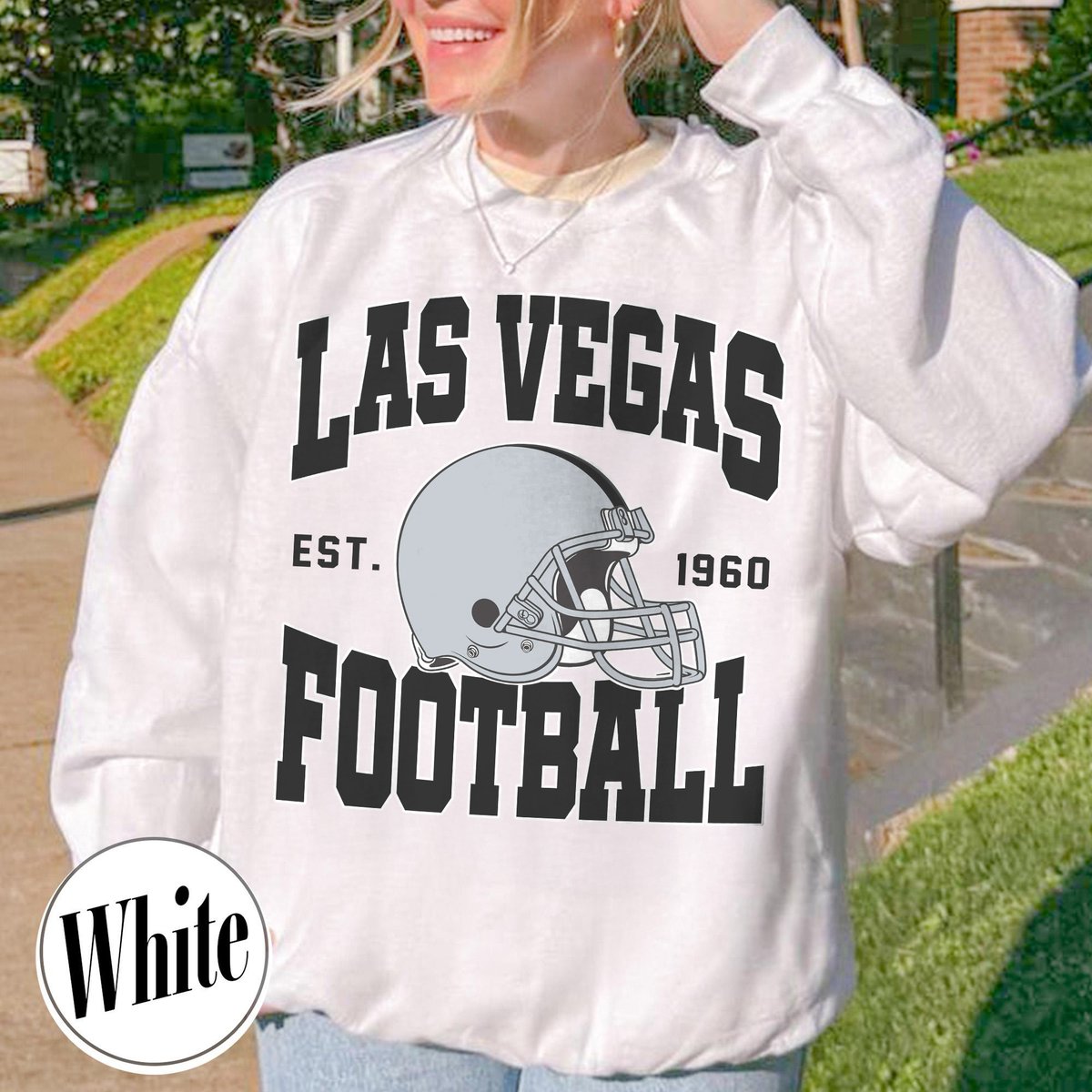 Unisex Las Vegas football vintage crewneck sweatshirt for men and women
