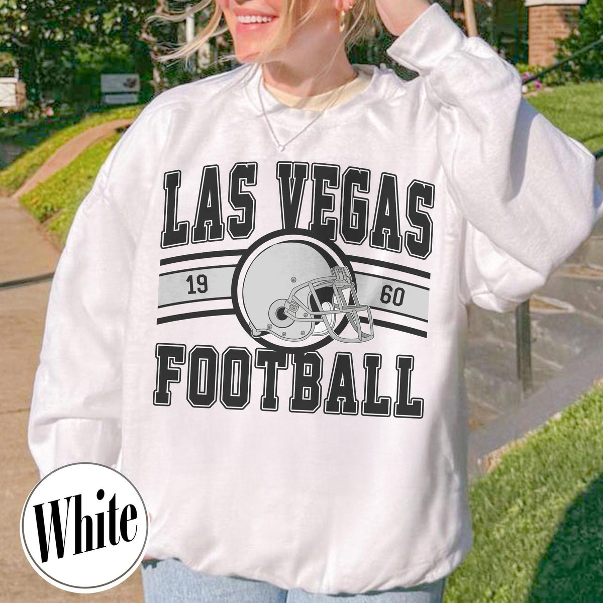 Unisex Las Vegas football vintage crewneck sweatshirt for men and women