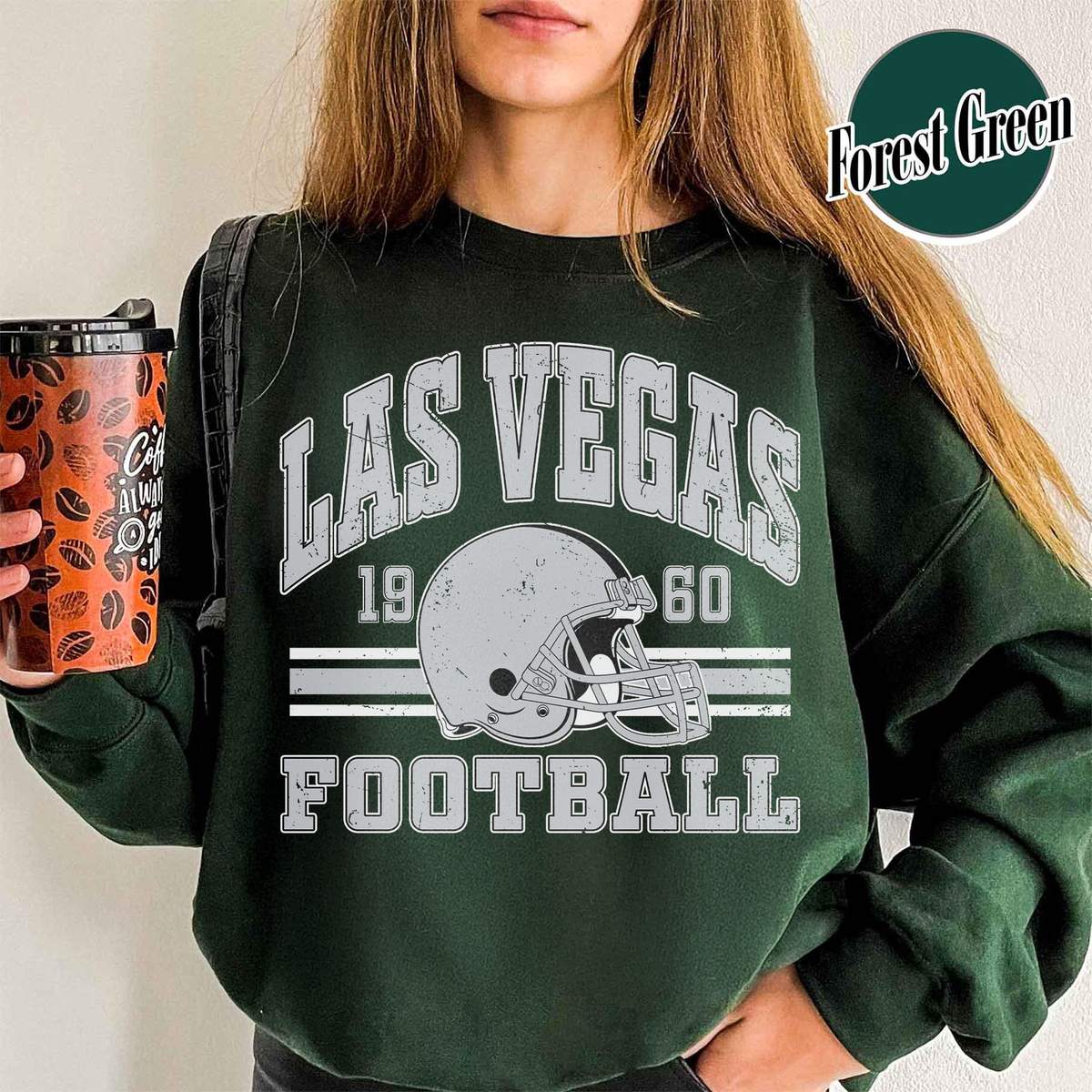 Unisex Las Vegas football vintage crewneck sweatshirt for men and women