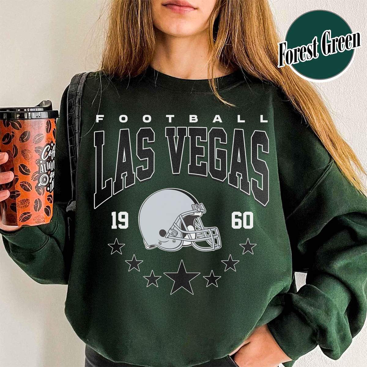 Unisex Las Vegas football vintage crewneck sweatshirt for men and women