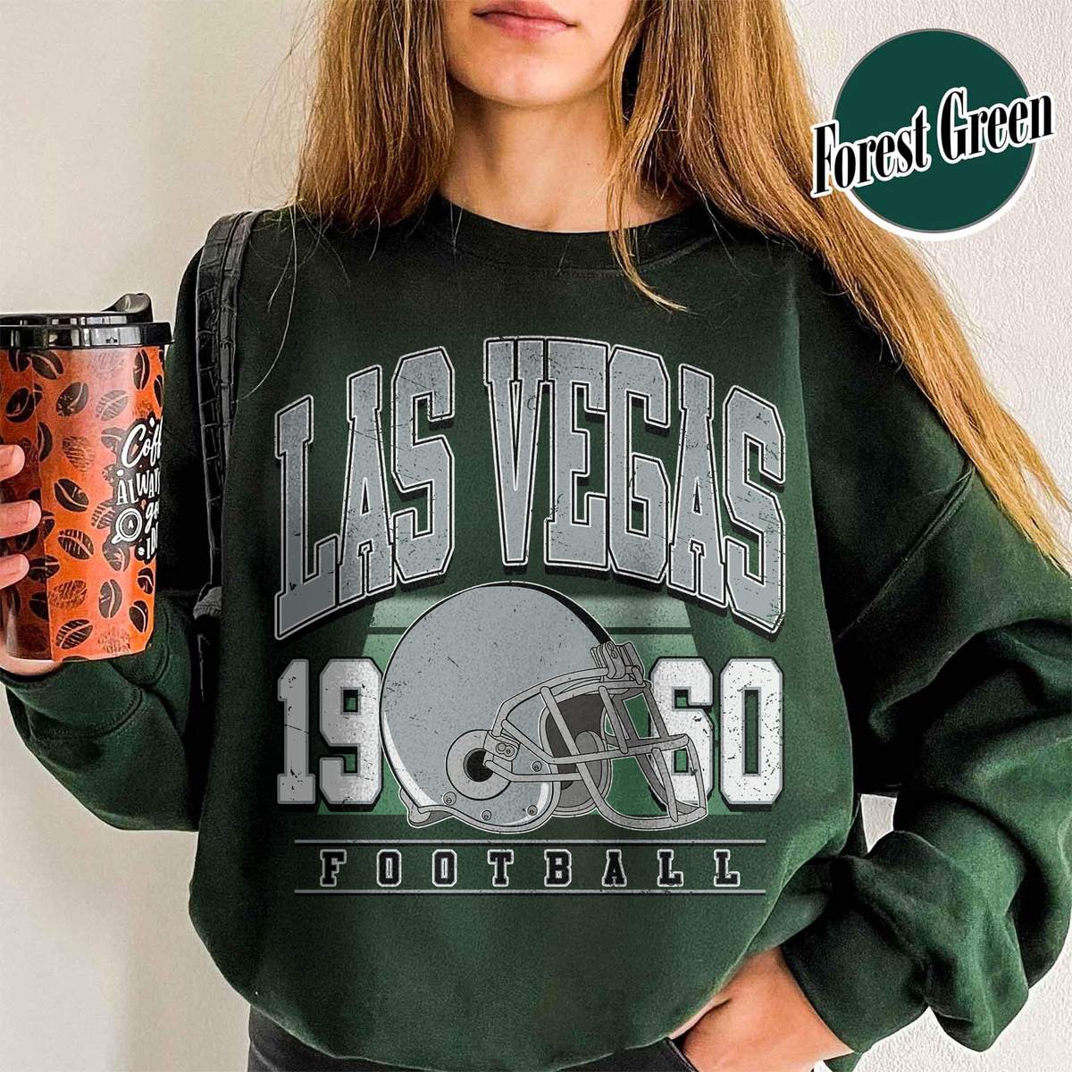 Unisex Las Vegas football vintage crewneck sweatshirt for men and women