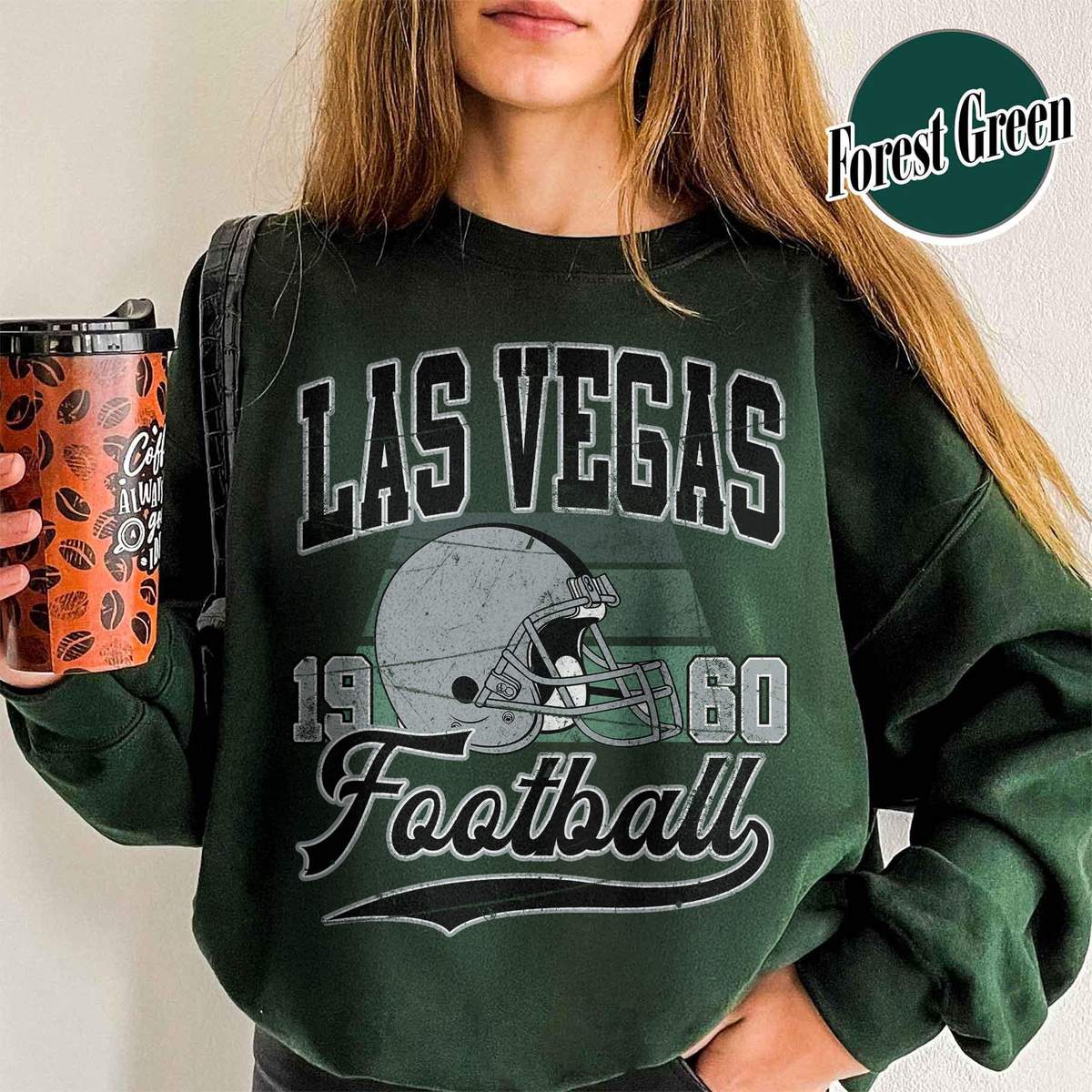 Unisex Las Vegas football vintage crewneck sweatshirt for men and women