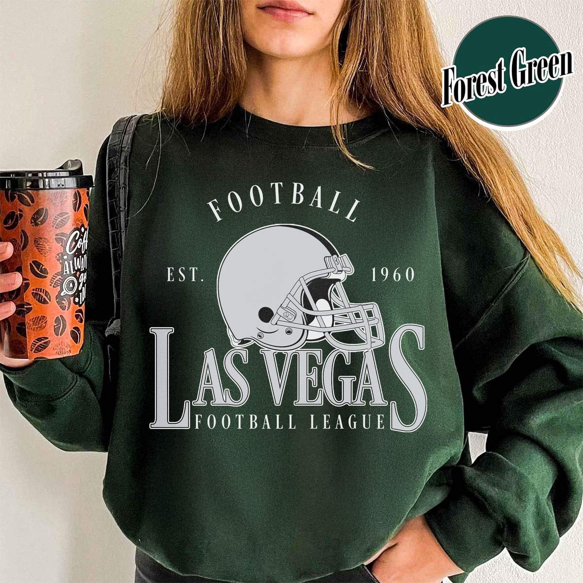 Unisex Las Vegas football vintage crewneck sweatshirt for men and women
