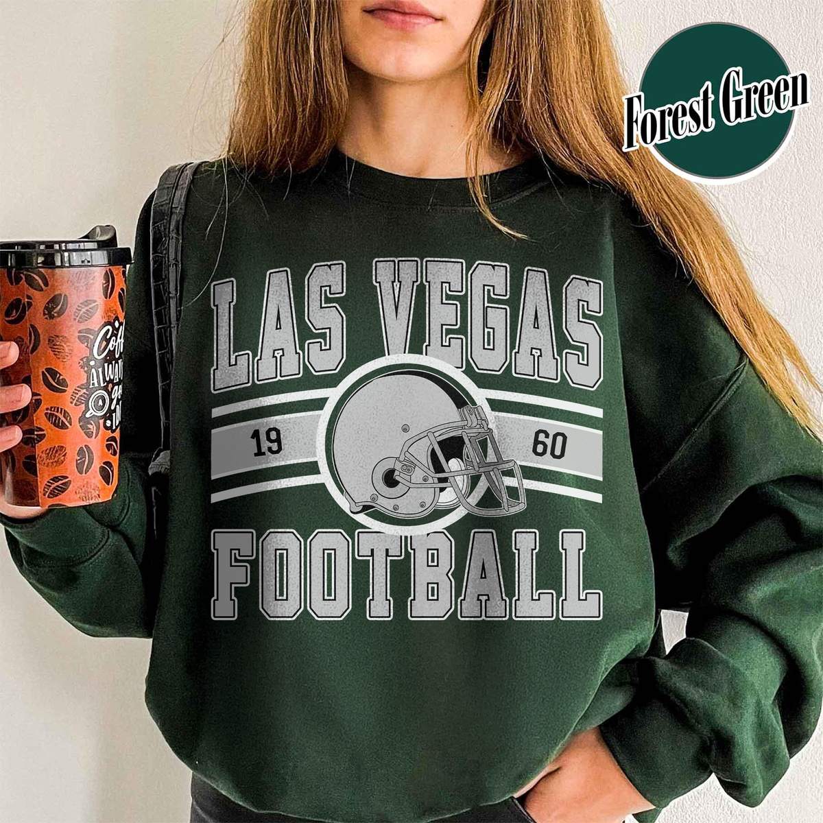 Unisex Las Vegas football vintage crewneck sweatshirt for men and women
