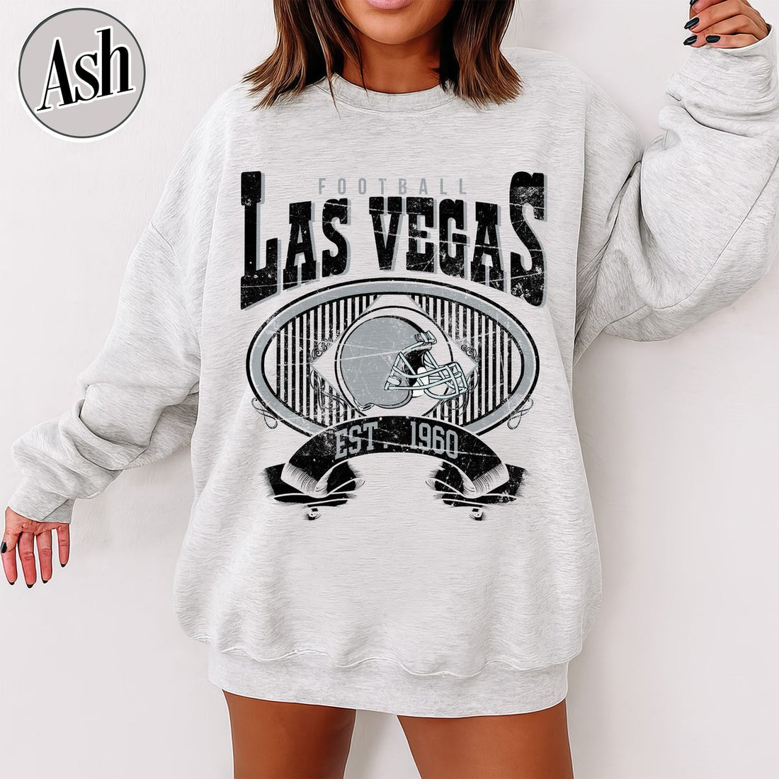 Unisex Las Vegas football vintage crewneck sweatshirt for men and women
