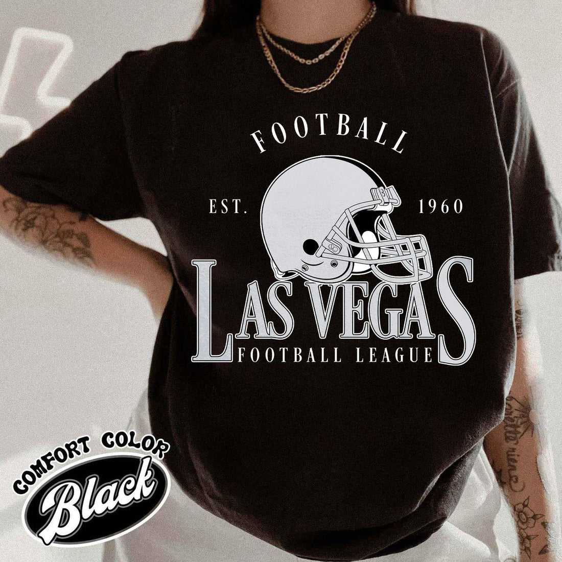 Unisex Las Vegas football vintage t-shirt for men and women