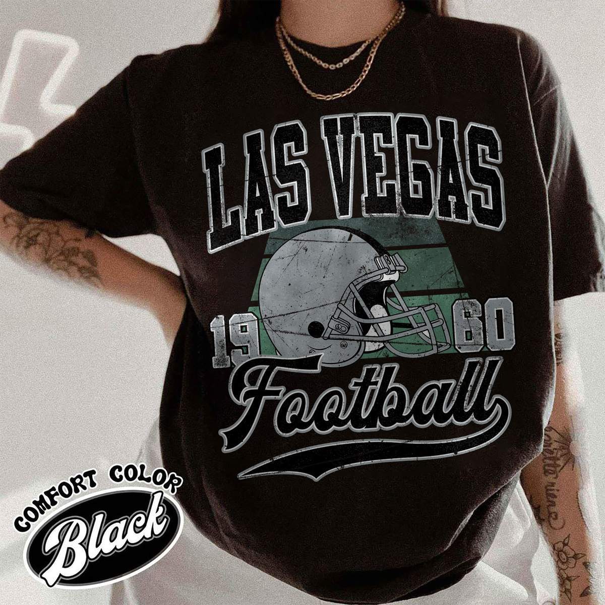 Unisex Las Vegas football vintage t-shirt for men and women
