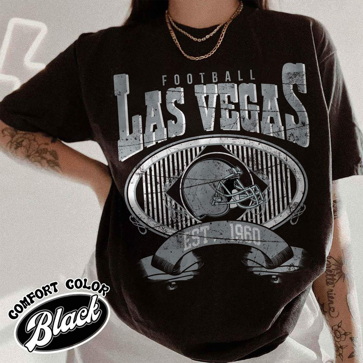 Unisex Las Vegas football vintage t-shirt for men and women