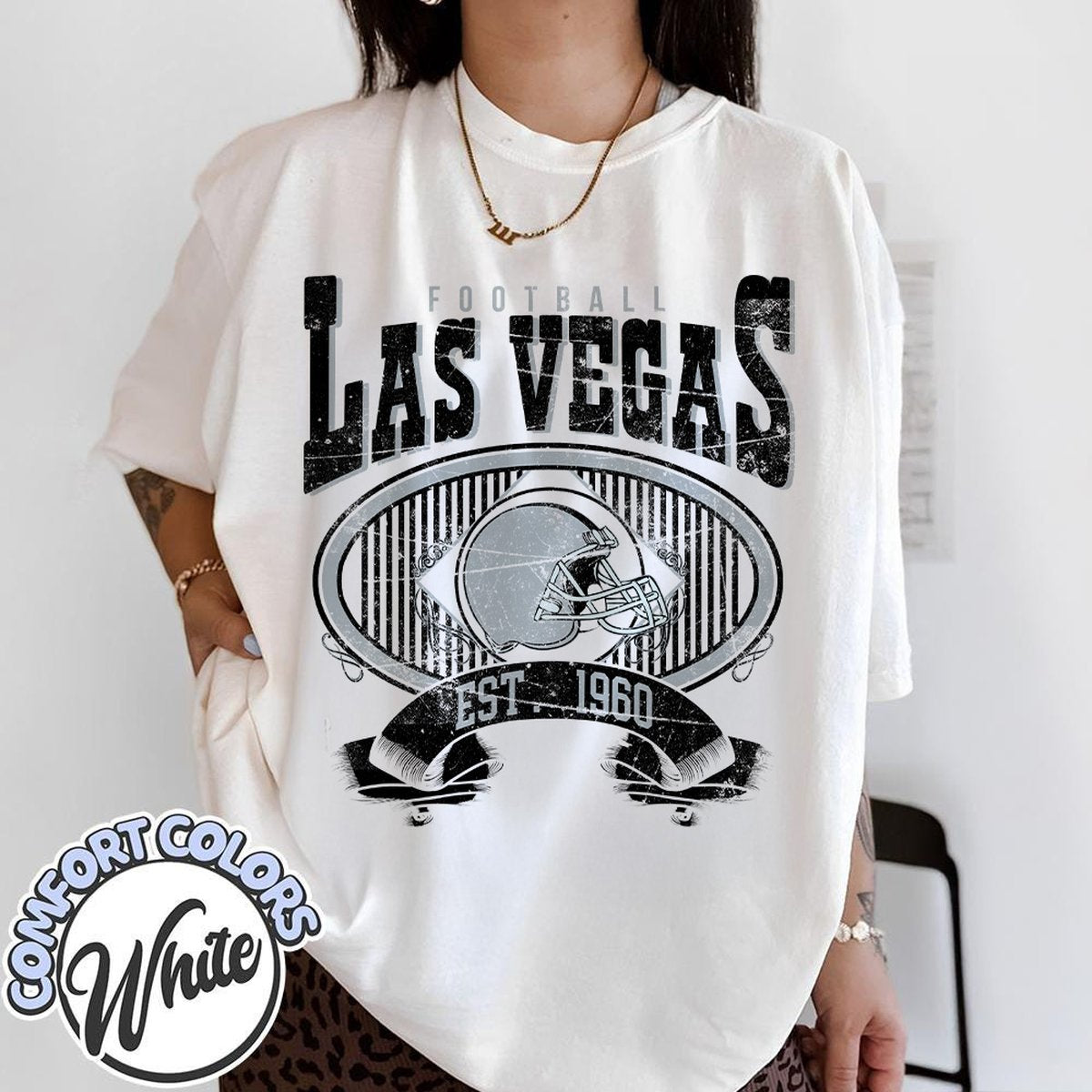 Unisex Las Vegas football vintage t-shirt for men and women