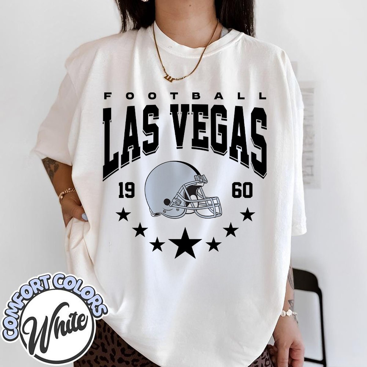 Unisex Las Vegas football vintage t-shirt for men and women