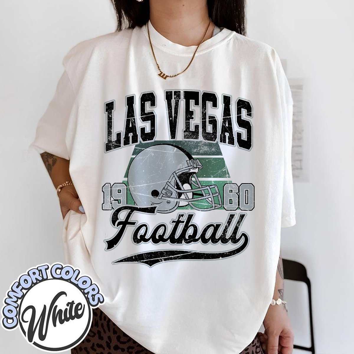 Unisex Las Vegas football vintage t-shirt for men and women