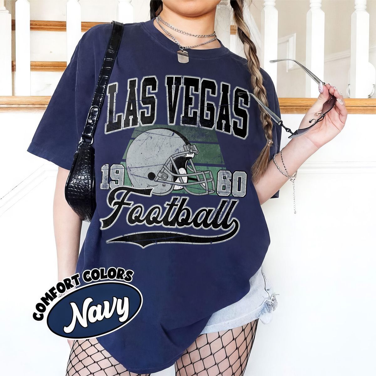 Unisex Las Vegas football vintage t-shirt for men and women