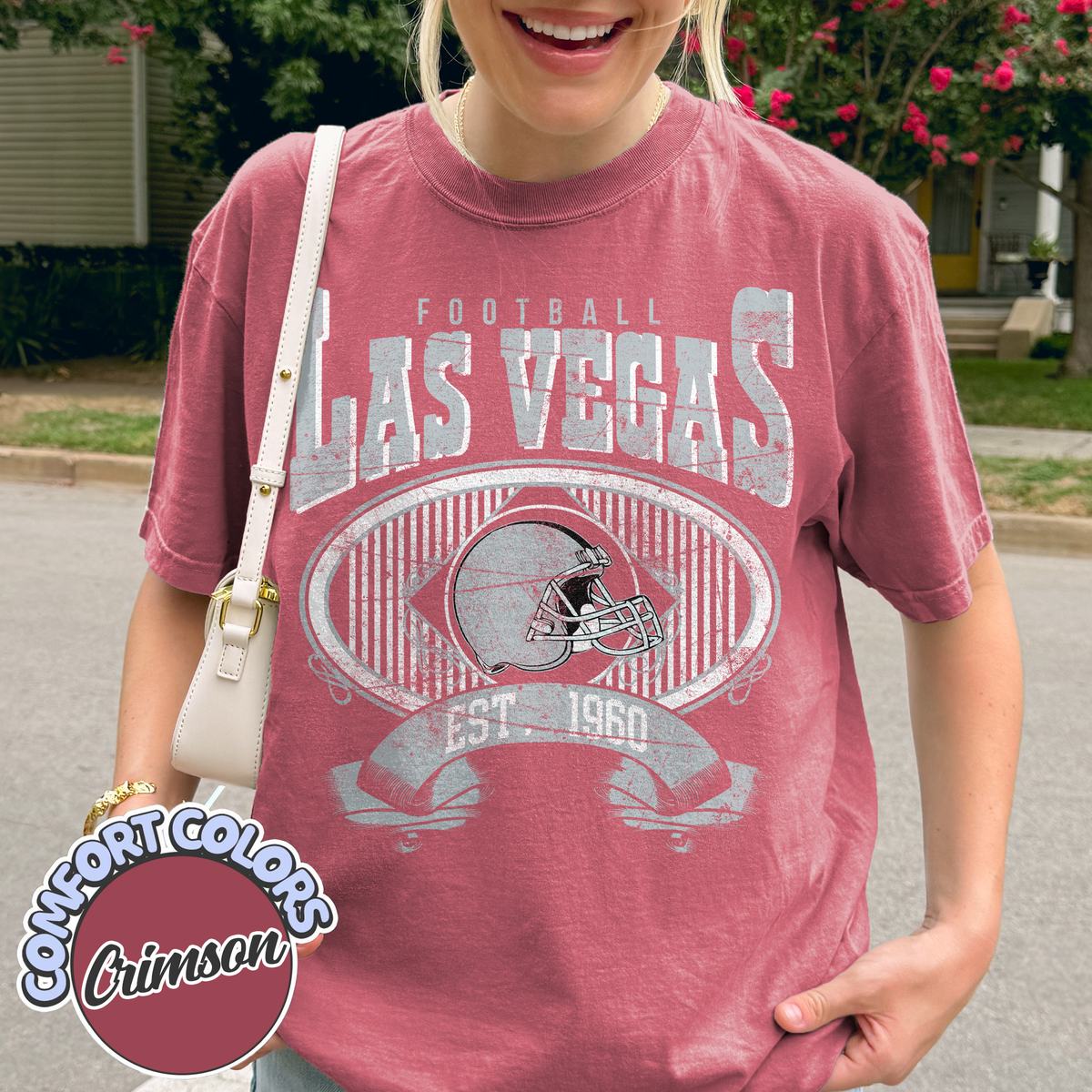 Unisex Las Vegas football vintage t-shirt for men and women